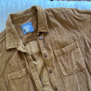 VTG L.L. Bean Brown Corduroy Button Down Shirt